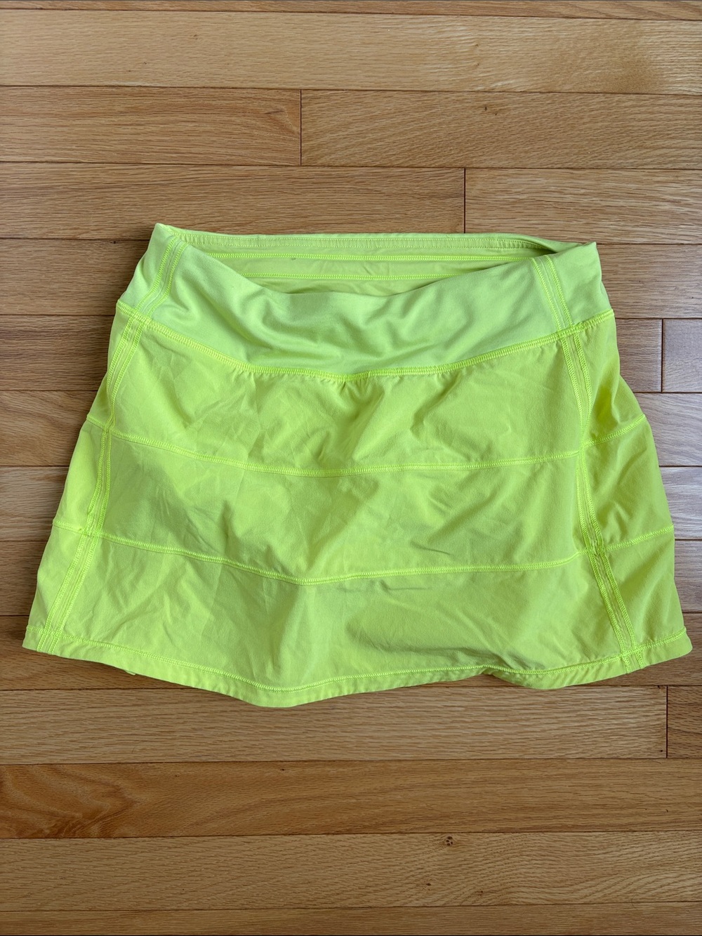lululemon athletica Neon Yellow Athletic Mini Skirt
